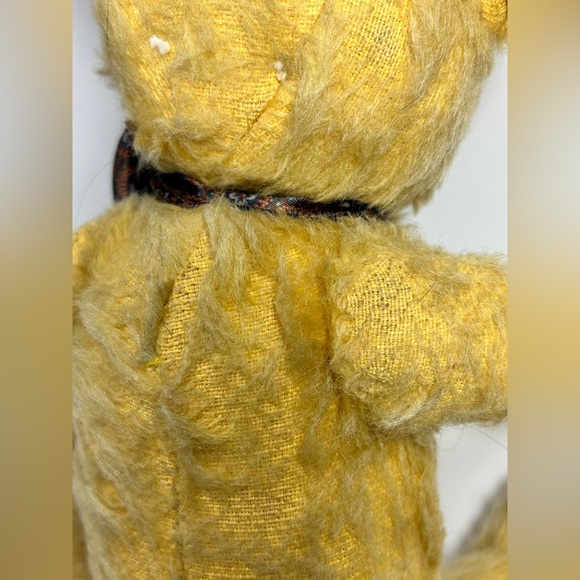 Antique 1920’s German golden mohair teddybear straw stuffed jointed articulated - Picture 12 of 16